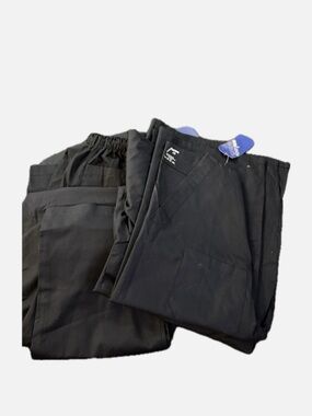 Women Navy Scrub Jogger Pants and Top BUNDLE:  Elastic Waistband